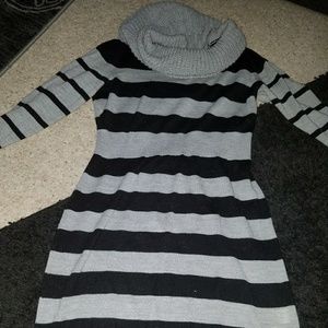 Apt.9 black / grey sweater dress, M.